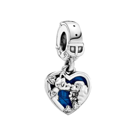 Disney Lady and the Tramp Heart Dangle Charm