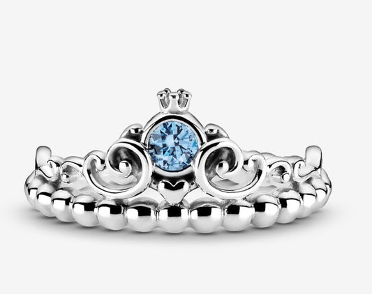 Disney Cinderella Blue Tiara Ring