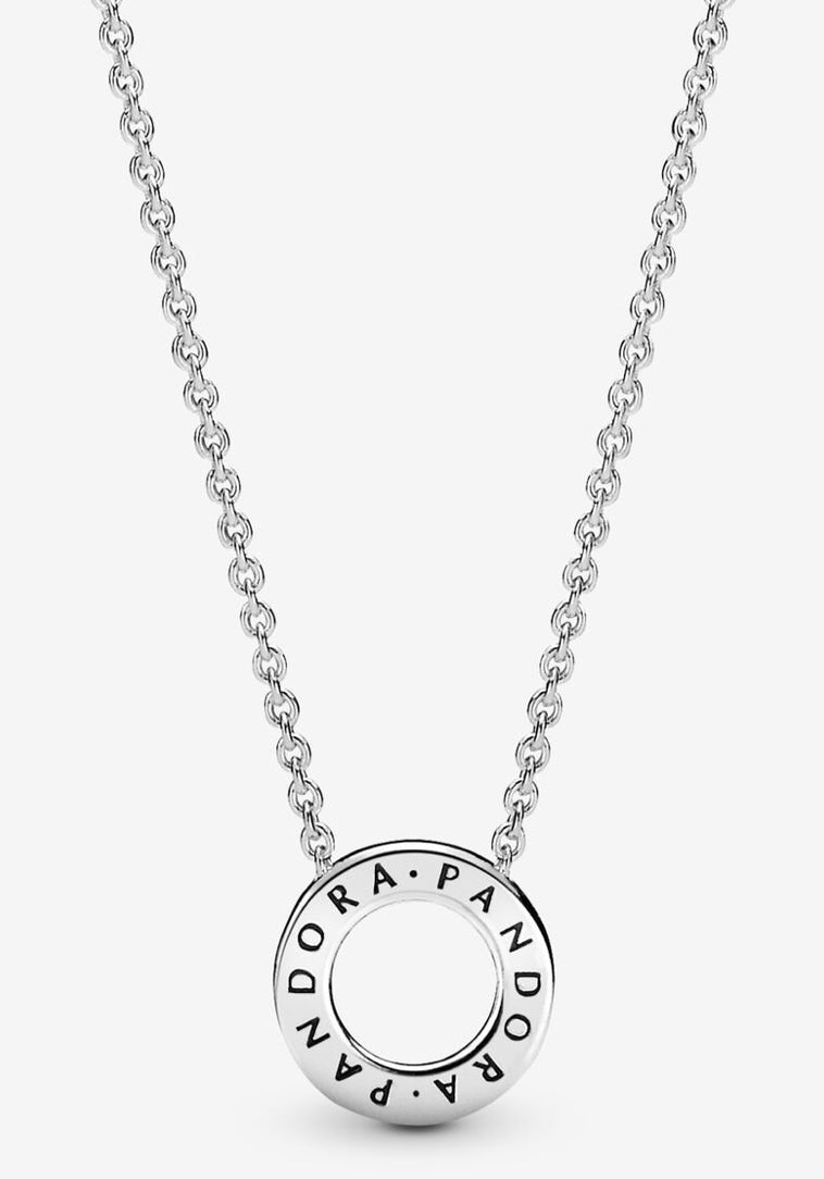 Logo Pave Circle Collier