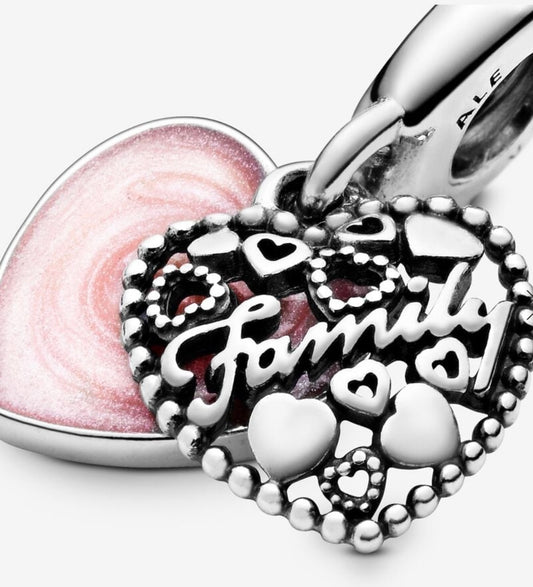 Love Makes A Family Heart Dangle