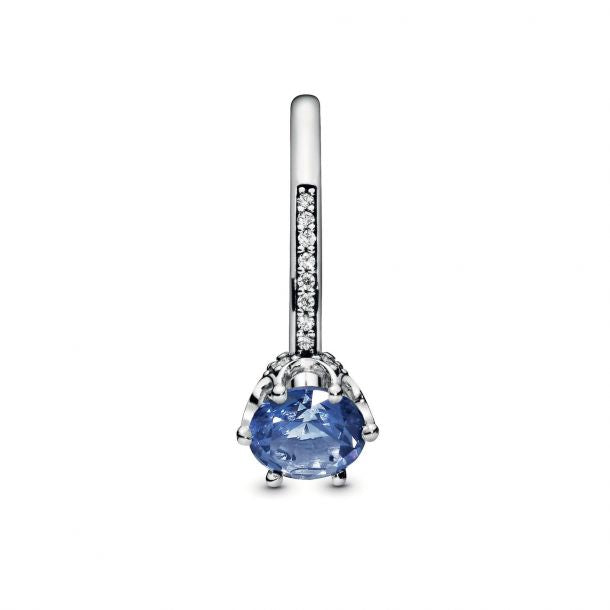 Blue Sparkling Crown Ring