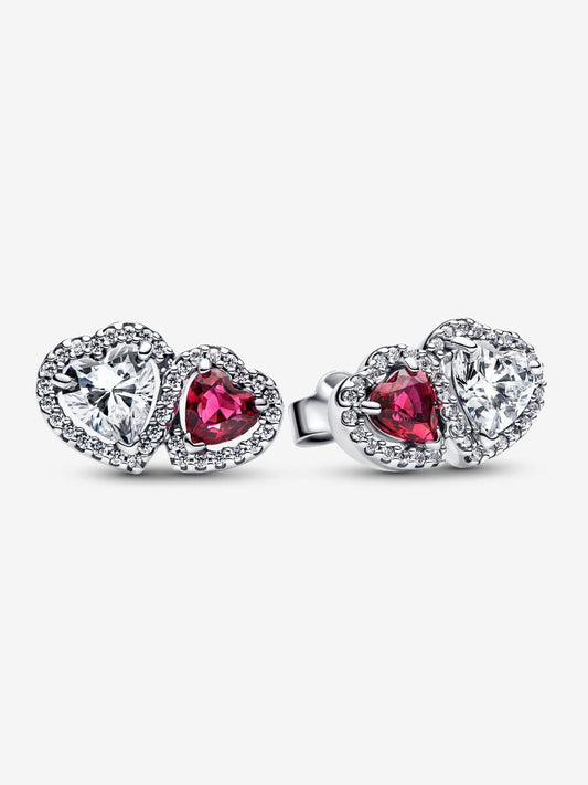 Halo Hearts Stud Earrings
