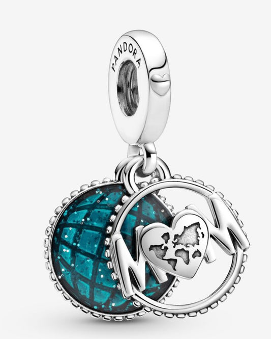 Glitter Globe Mom Dangle