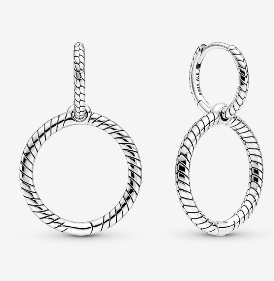 Charm Double Hoop Earrings