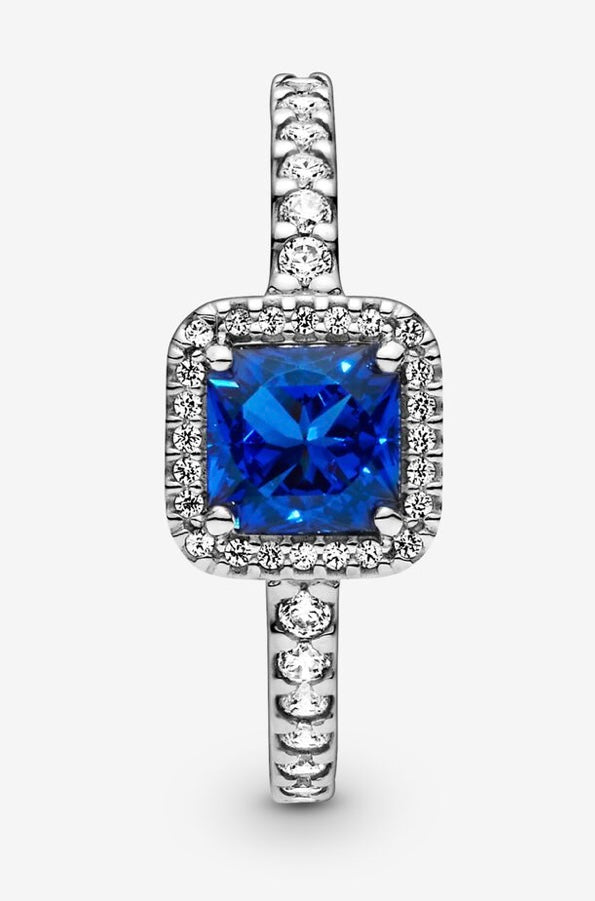 Blue Square Sparkle Halo