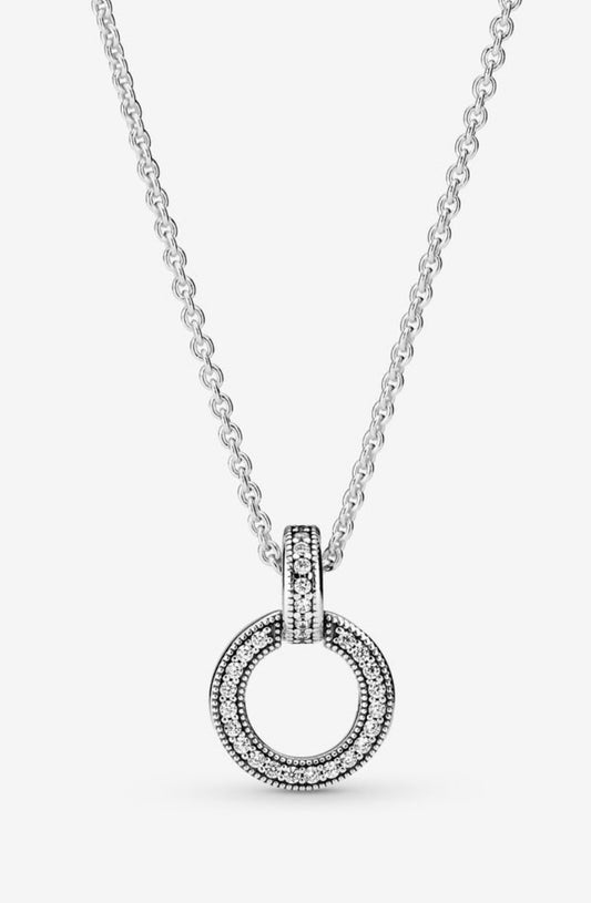 Double Circle Necklace