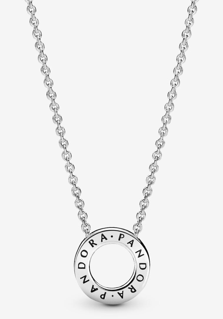 Logo Pave Circle Collier