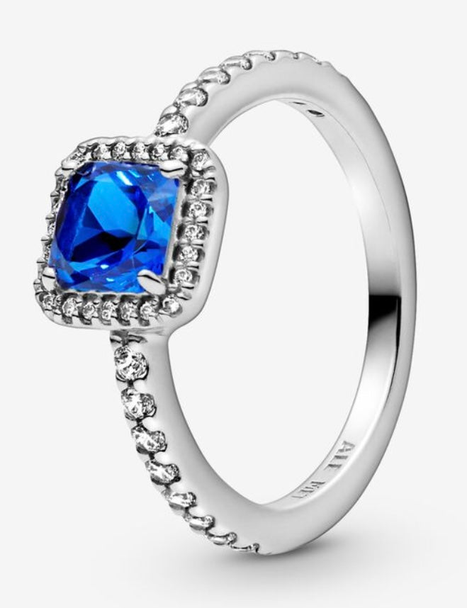 Blue Square Sparkle Halo