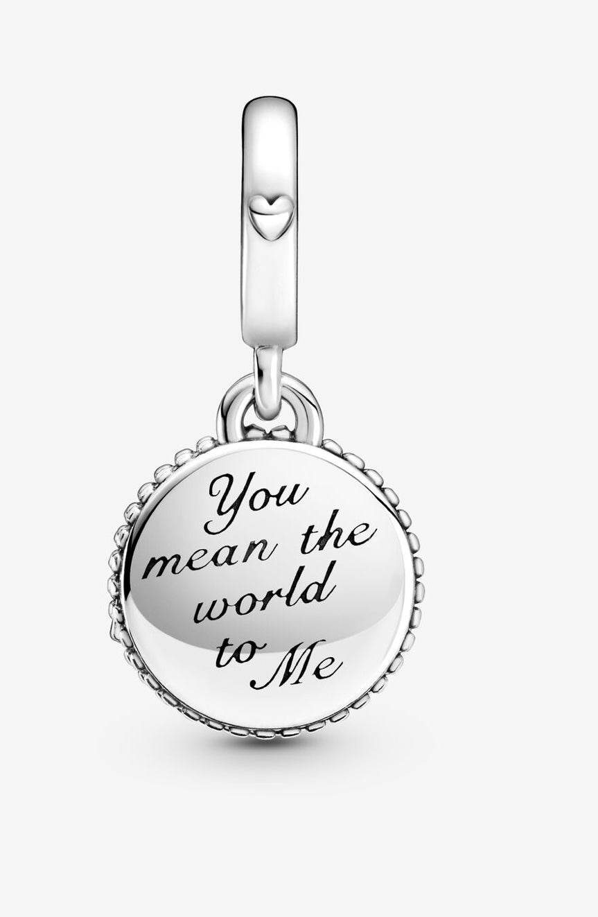 Glitter Globe Mom Dangle