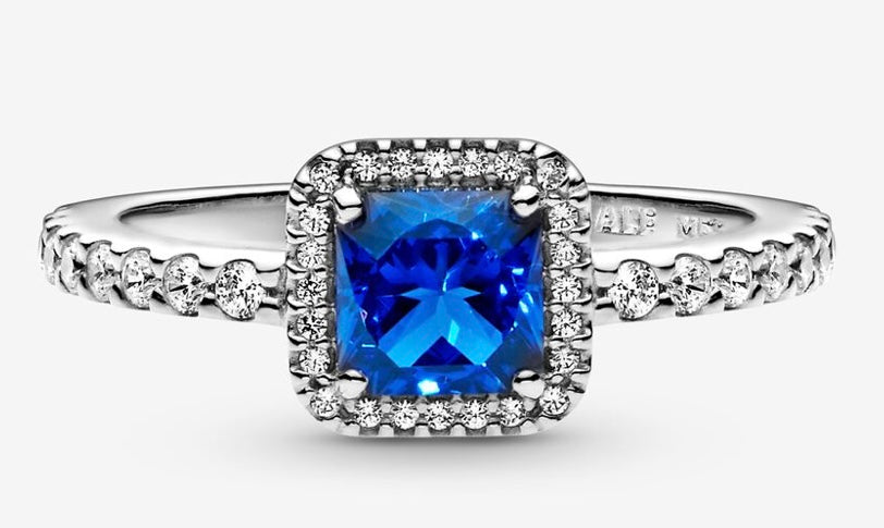 Blue Square Sparkle Halo