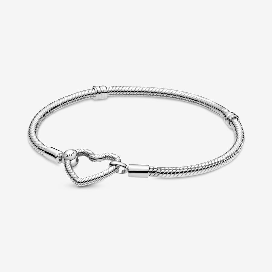 Heart Closure Snake Chain Bracelet